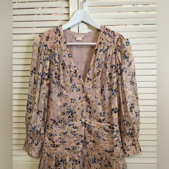 Shoshanna Pink and Gold Monte Dress - Picture 8 of 13